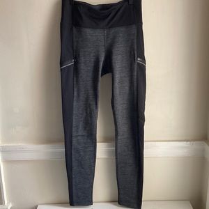 Athleta Fleece lined Leggings Large Tall